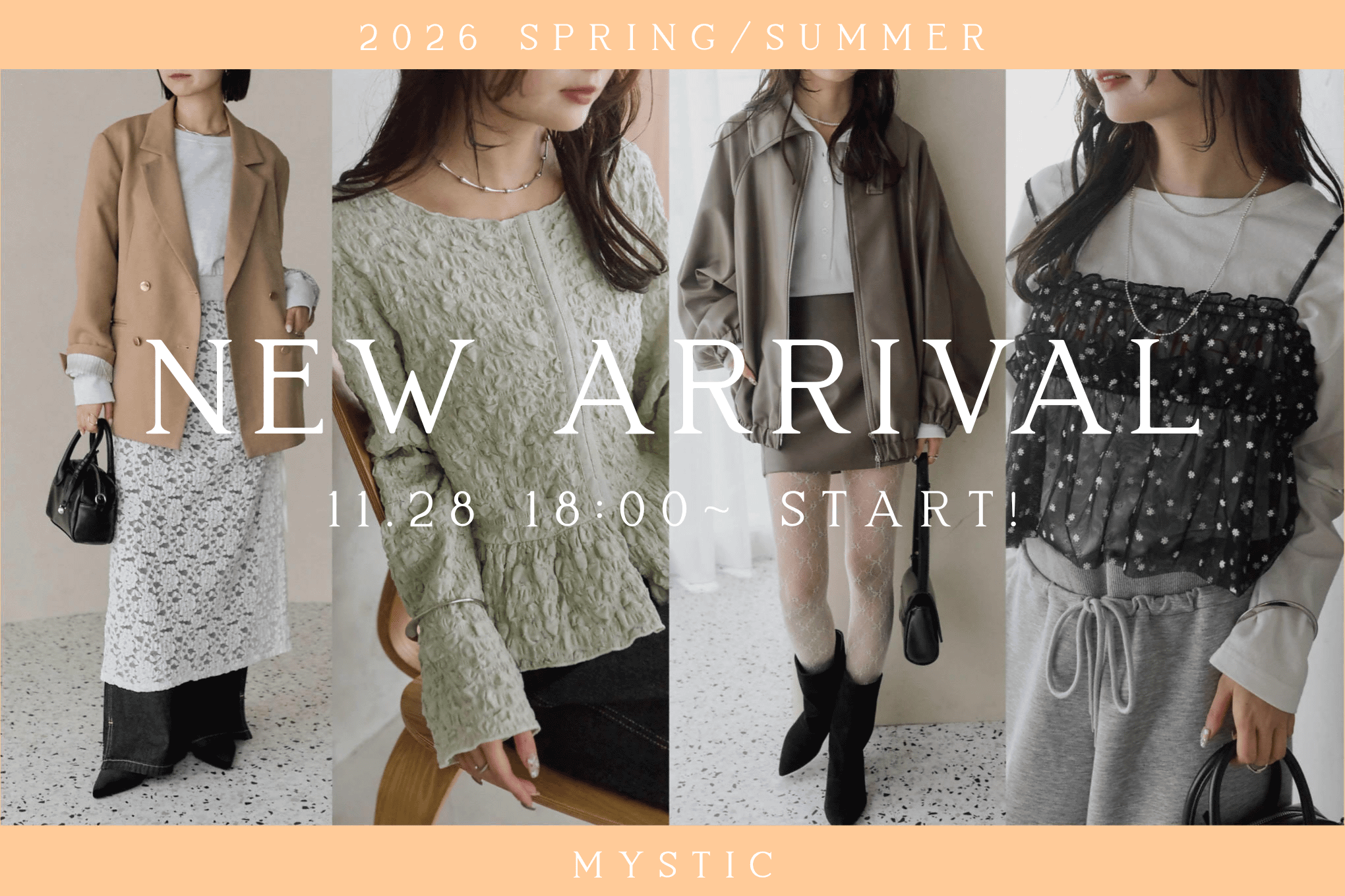 mystic 【11.28(金)18:00～】新作アイテム予約スタート！