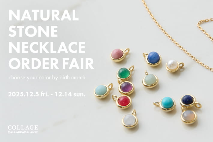COLLAGE GALLARDAGALANTE - NATURAL STONE NECKLACE ORDER FAIR -