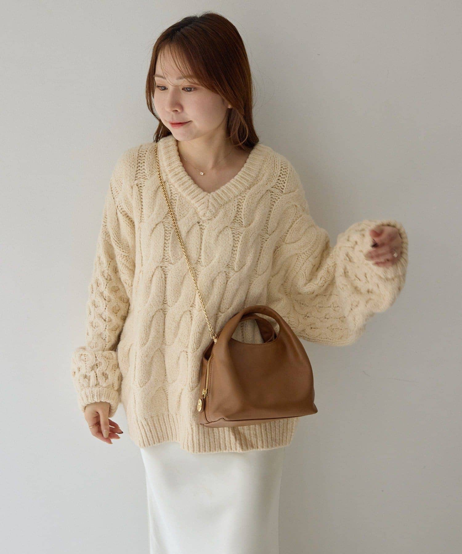 カーディガン スタイリング1