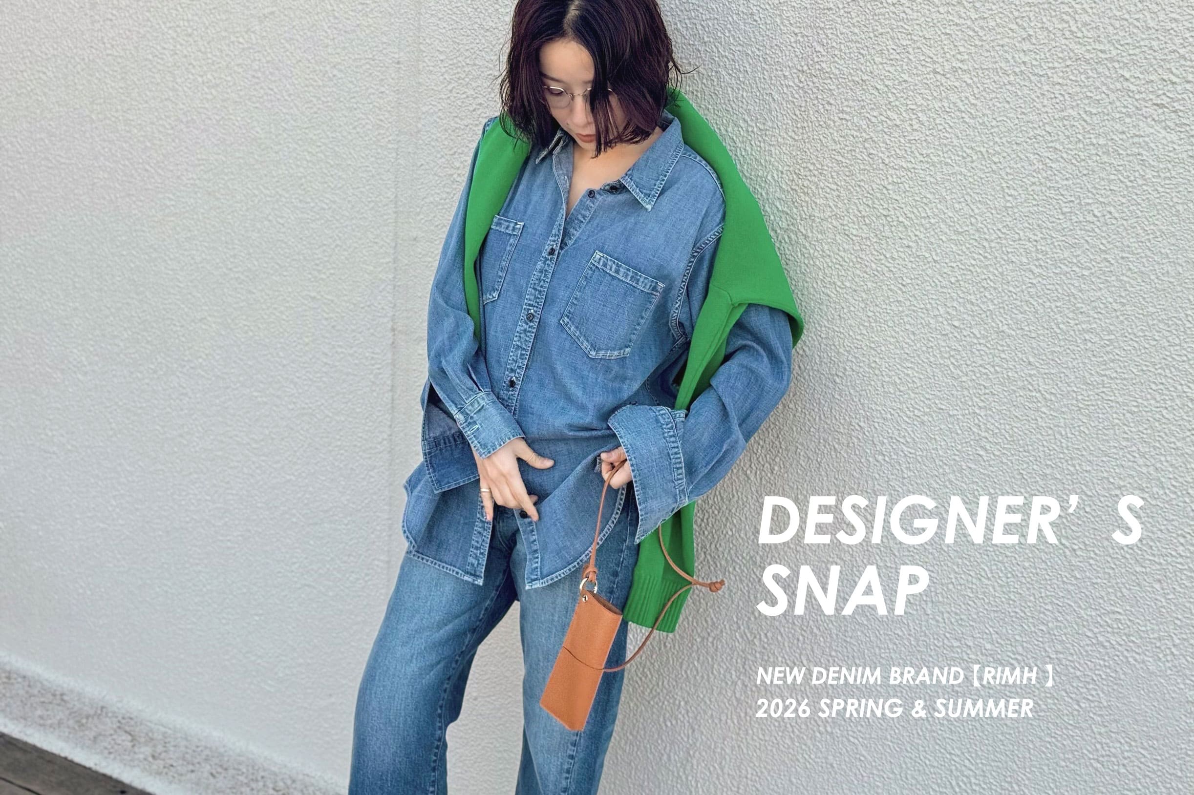 RIVE DROITE DESIGNAR'S SNAP  new denim brand RIMH