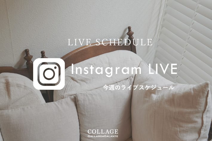 COLLAGE GALLARDAGALANTE 【LIVE】12.15更新！今週のインスタライブスケジュール