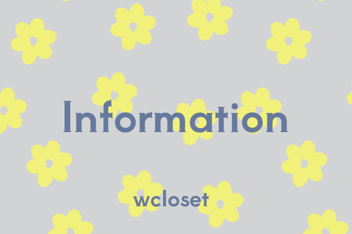 w closet 年末年始 営業時間のお知らせ