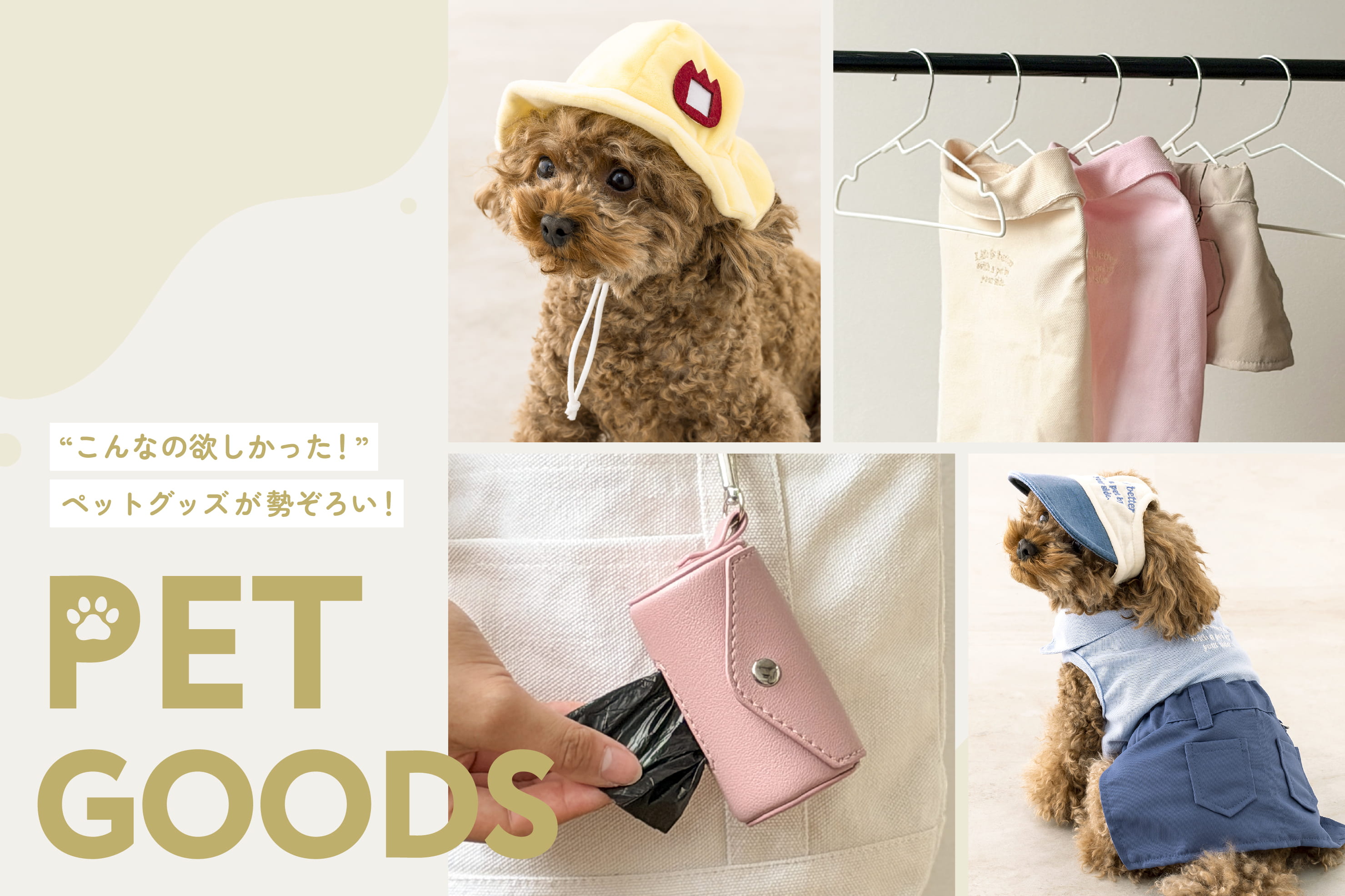 3COINS 【PET】こんなの欲しかった！新作ペットグッズ