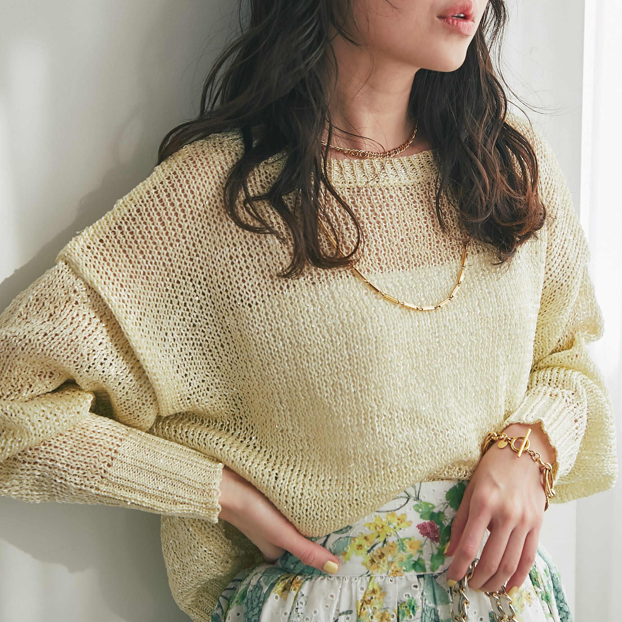 ニットワンピース