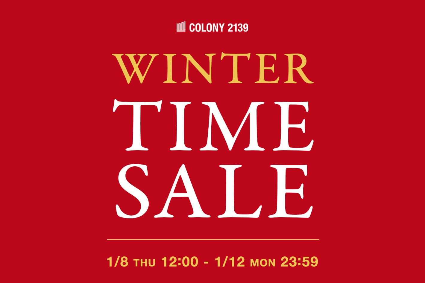 COLONY 2139 【1/12(月)23:59まで】タイムセール開催中！