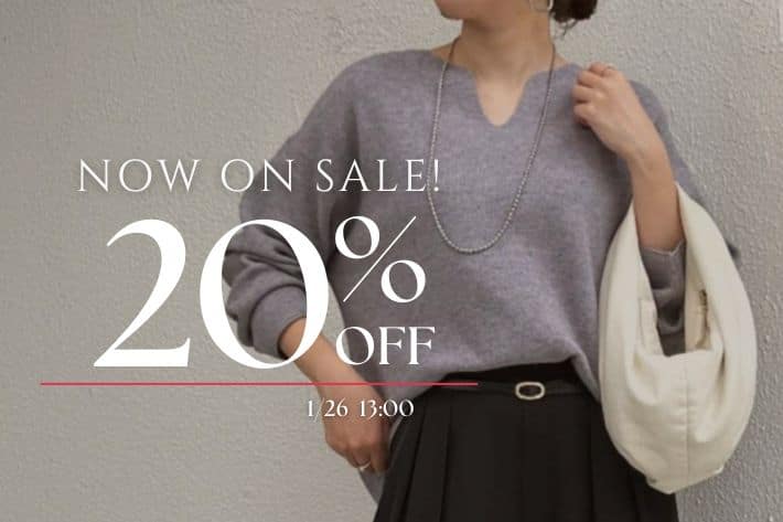 Jena　espace merveilleux 【今だけ20%OFF】春も使える！カタアゼ編みVネックニット