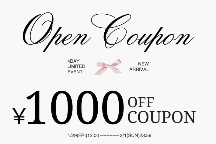 Belle Charme 4日間限定¥1,000OFF coupon⊹˚₊♡⟡˙⋆