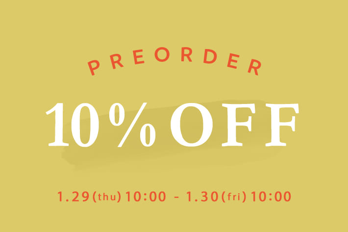 DISCOAT 【1日限り♪】PRE ORDER 10％OFF