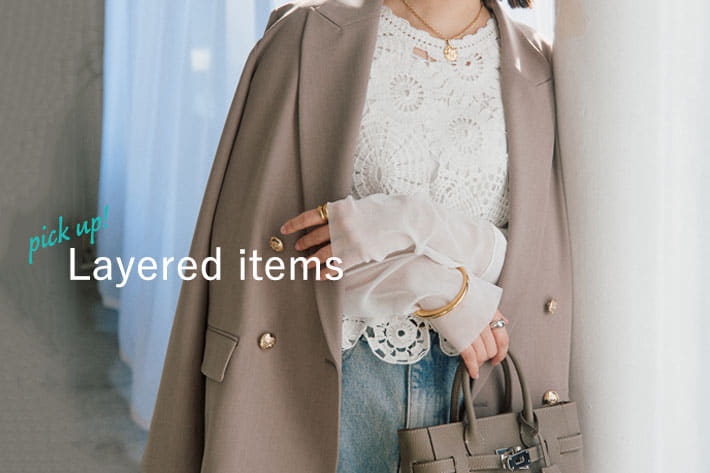 RIVE DROITE Layered items for spring!!