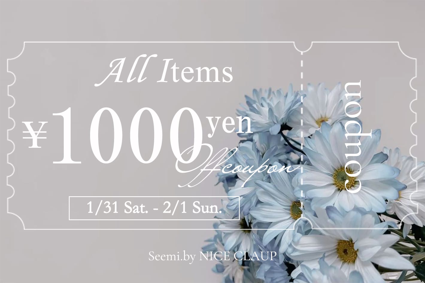 Seemi.by NICE CLAUP 【48時間限定】1,000円OFFクーポン開催中！