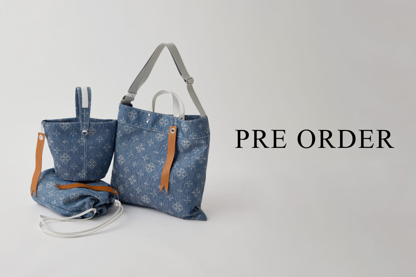 russet 【PRE ORDER】russet Burbank Denim Jacquard bag