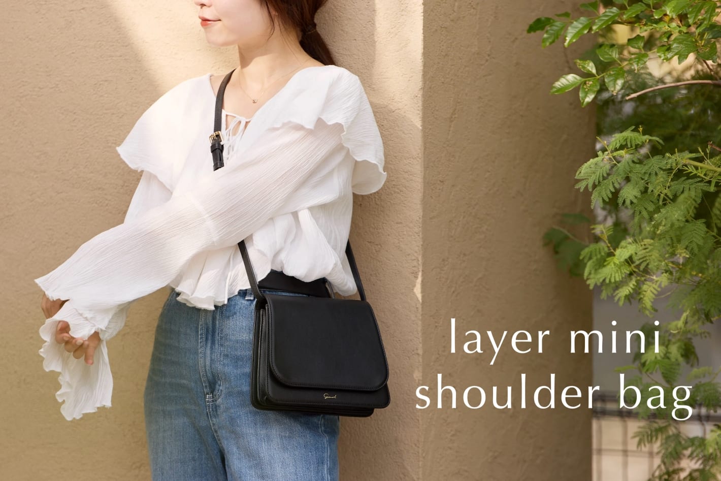 gemeil 【Pre order】Layer mini shoulder bag