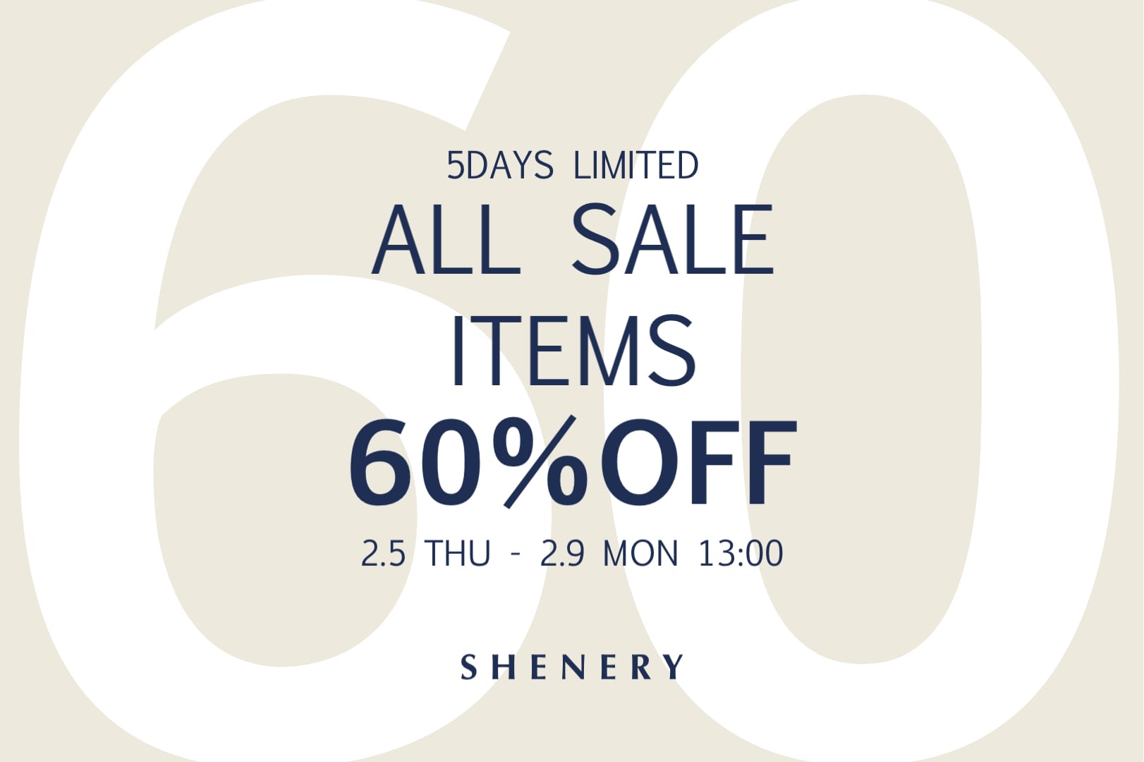 SHENERY 【ALL60％OFF】FINAL SALE