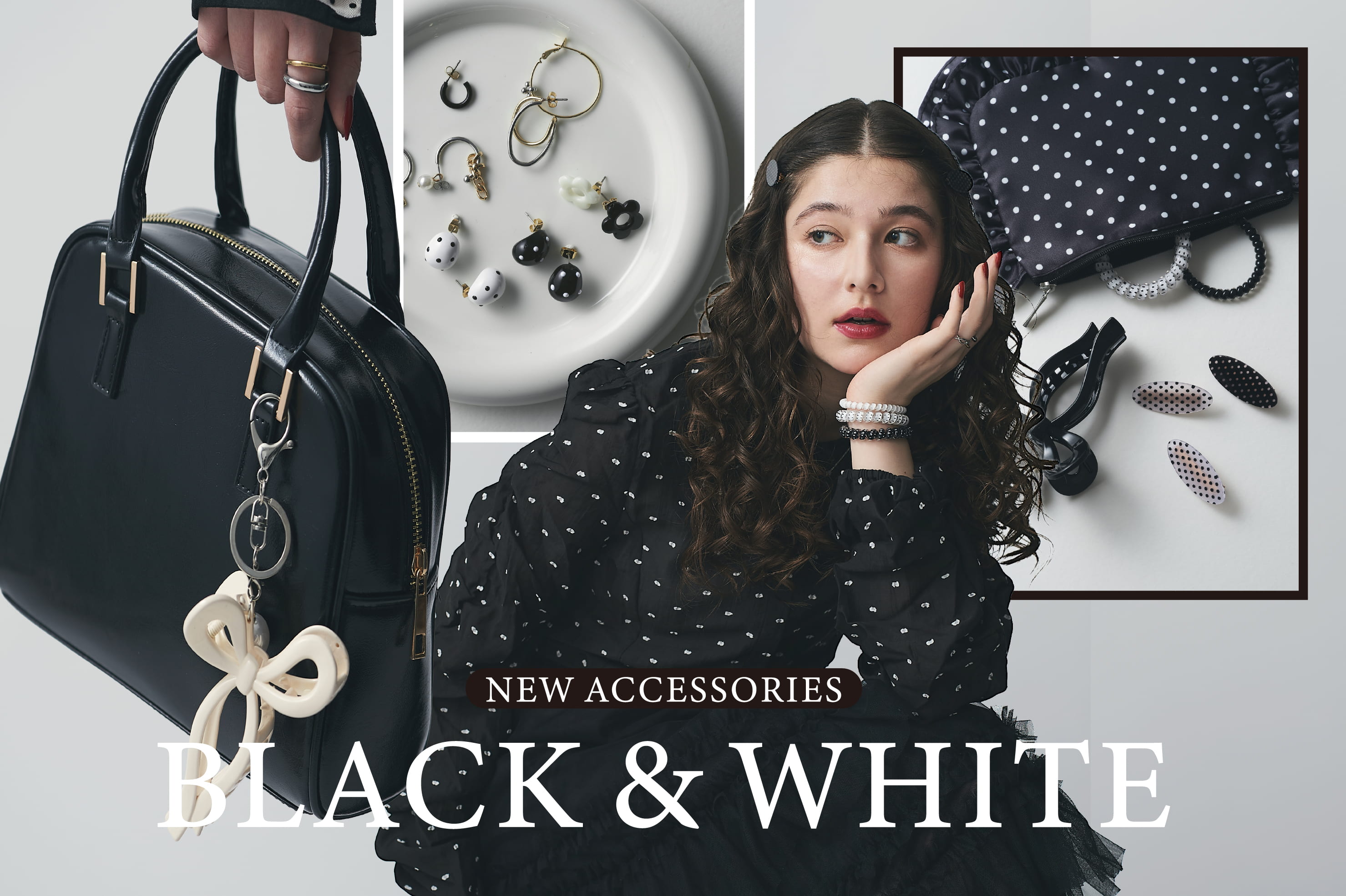 3COINS ドット柄が主役。新作アクセサリー入荷