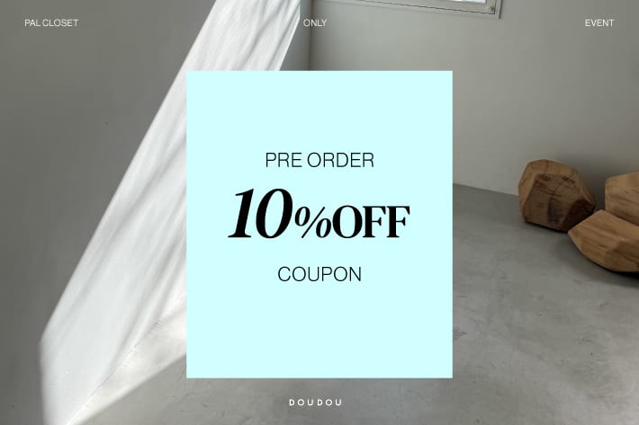 DOUDOU 【パルクロ春一番】予約商品 10%OFF クーポン配布中！