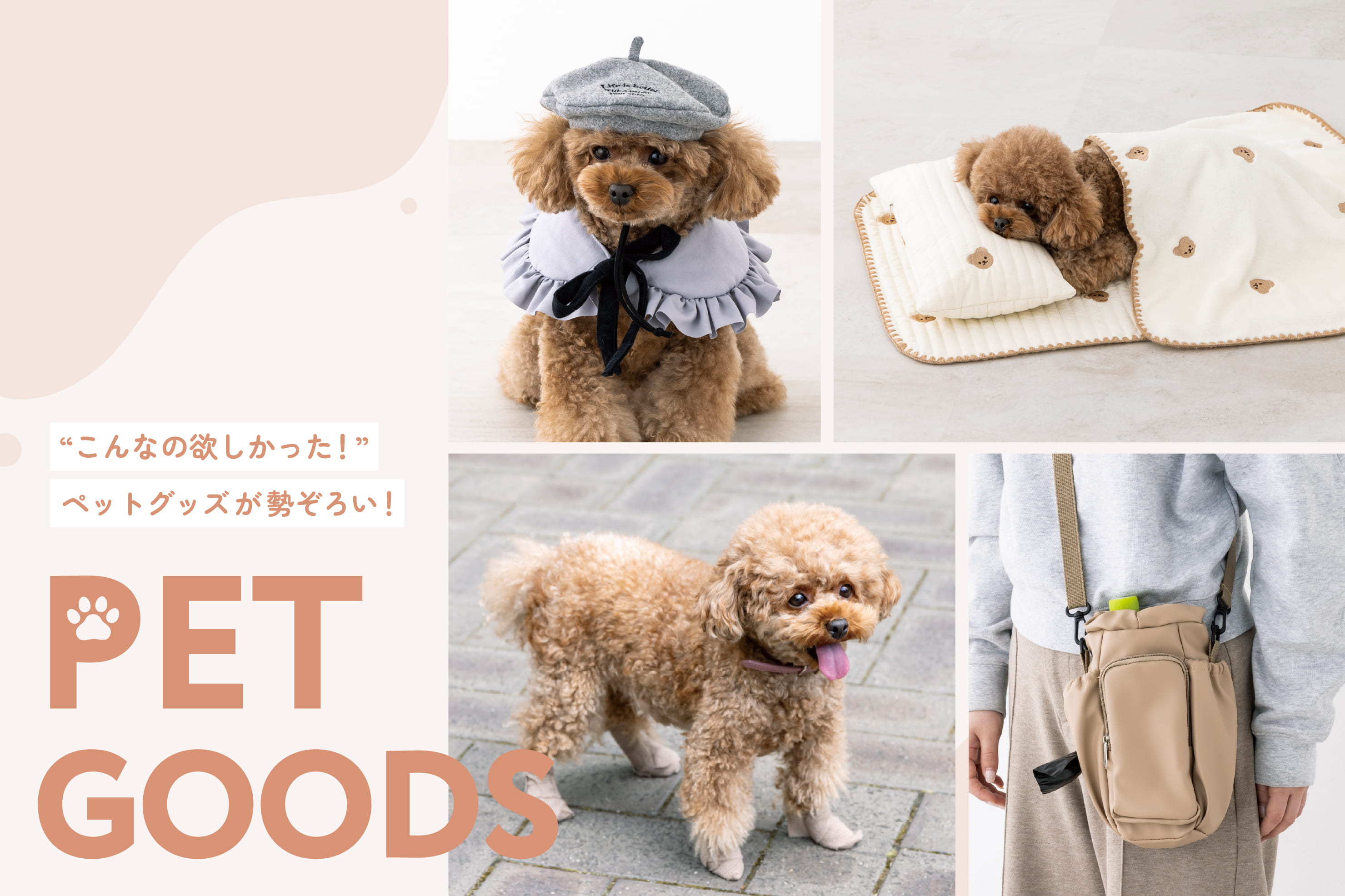 3COINS 新作登場◆ペットグッズ