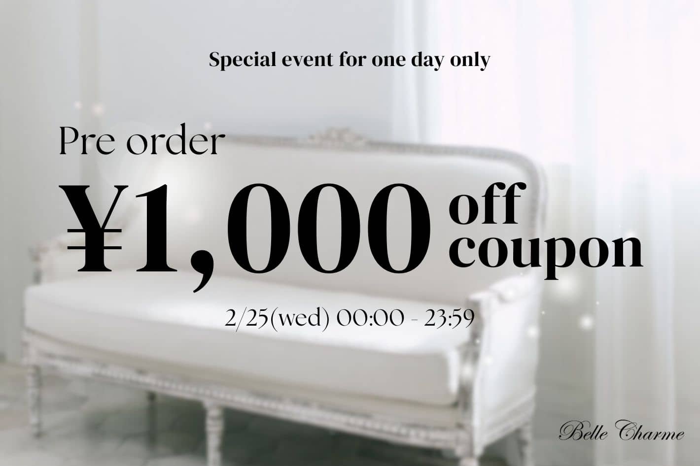 Belle Charme ¥1,000off Coupon♡