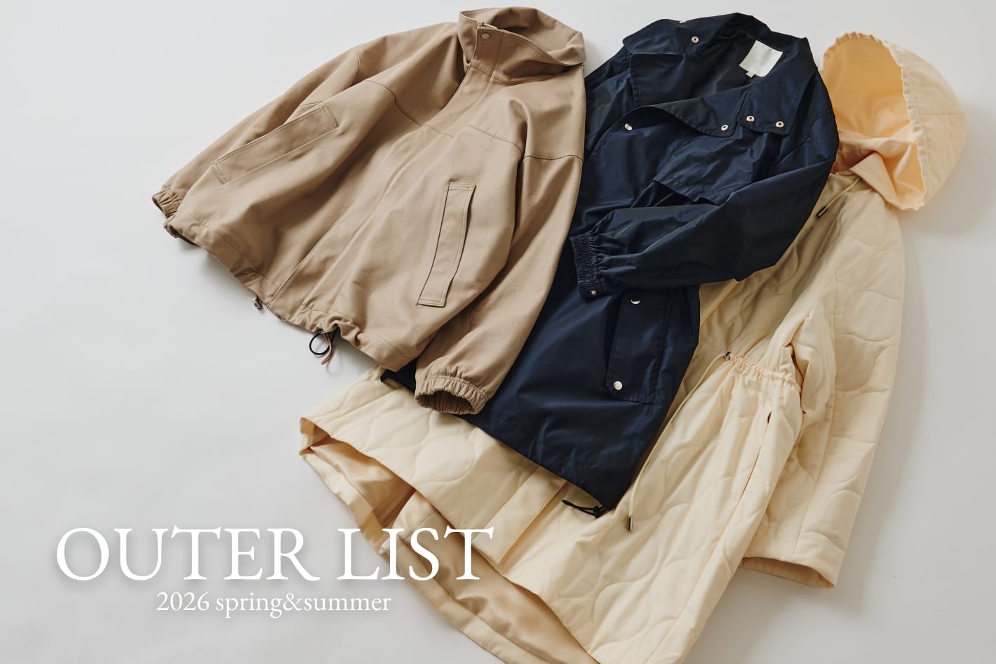 Drawing Numbers 春へシフトする、大人の春アウター