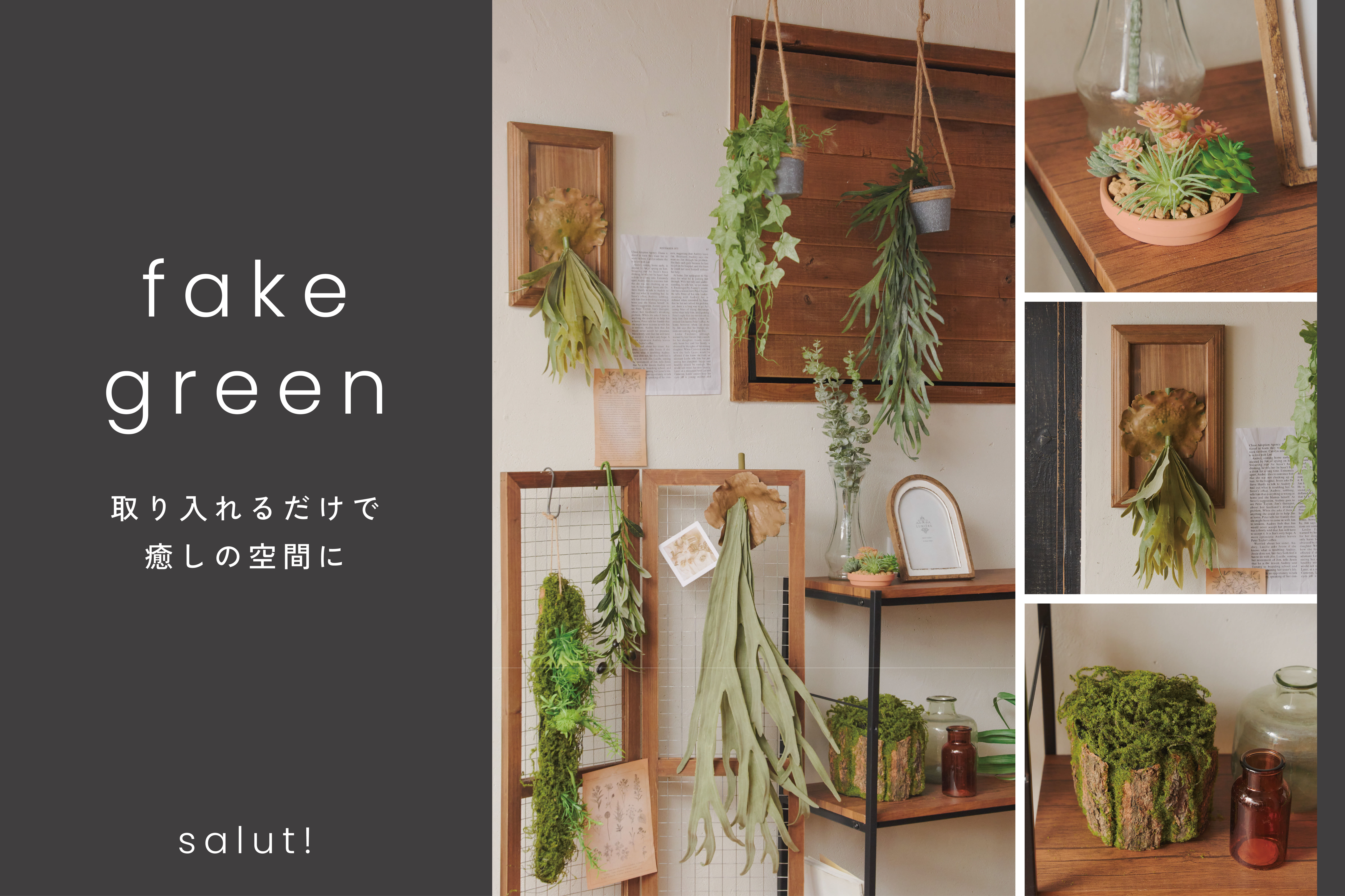 salut! 飾るだけで整う、グリーンのある空間