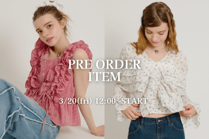 w closet 【3/20 12:00~予約受付開始！】PRE ORDER ITEM♡