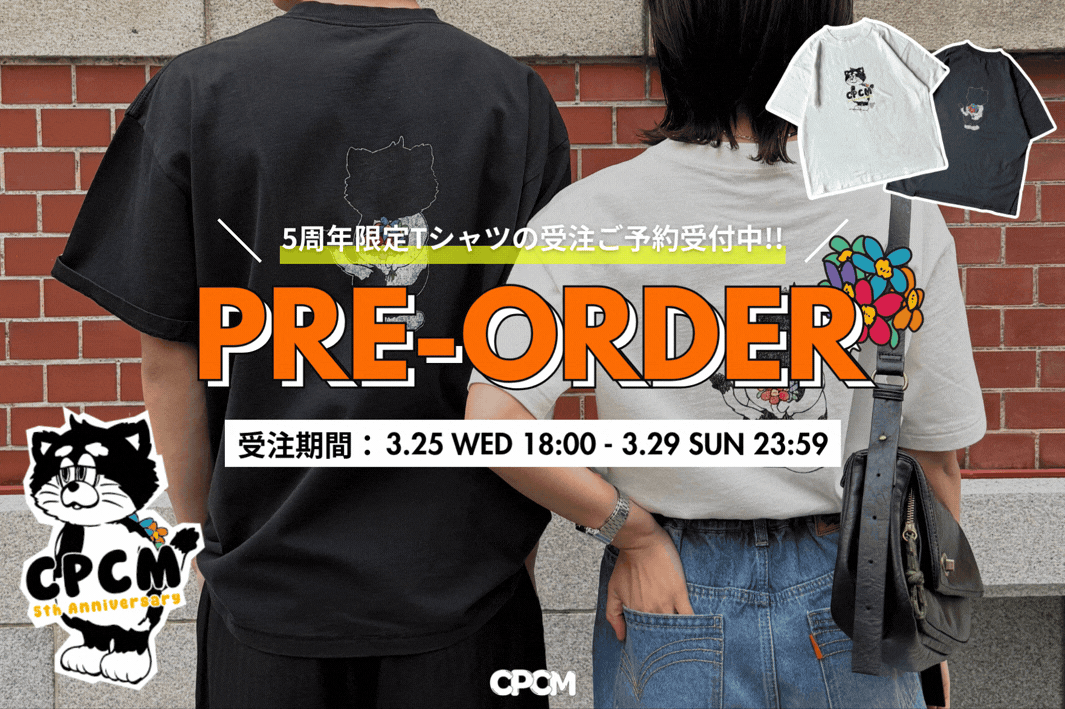 CPCM 【📣29日まで】5周年限定Tシャツの受注予約受付中💐