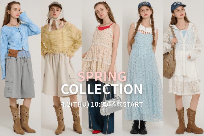 w closet 【COMING SOON】4/2 10:30~予約開始の新作アイテム！