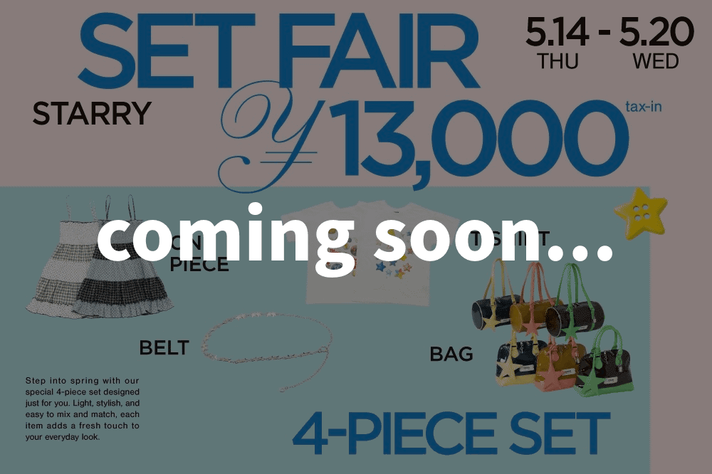 CIAOPANIC 【4点SET￥13,000】STARRY SET FAIR☆