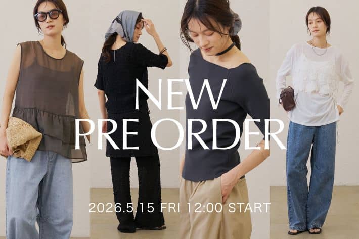 Omekashi 【PRE ORDER】5/15(金)12:00～新作アイテムのご予約がスタート！