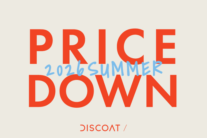 DISCOAT 【PRICE DOWN!!】春夏アイテムが一部スペシャルプライスに★