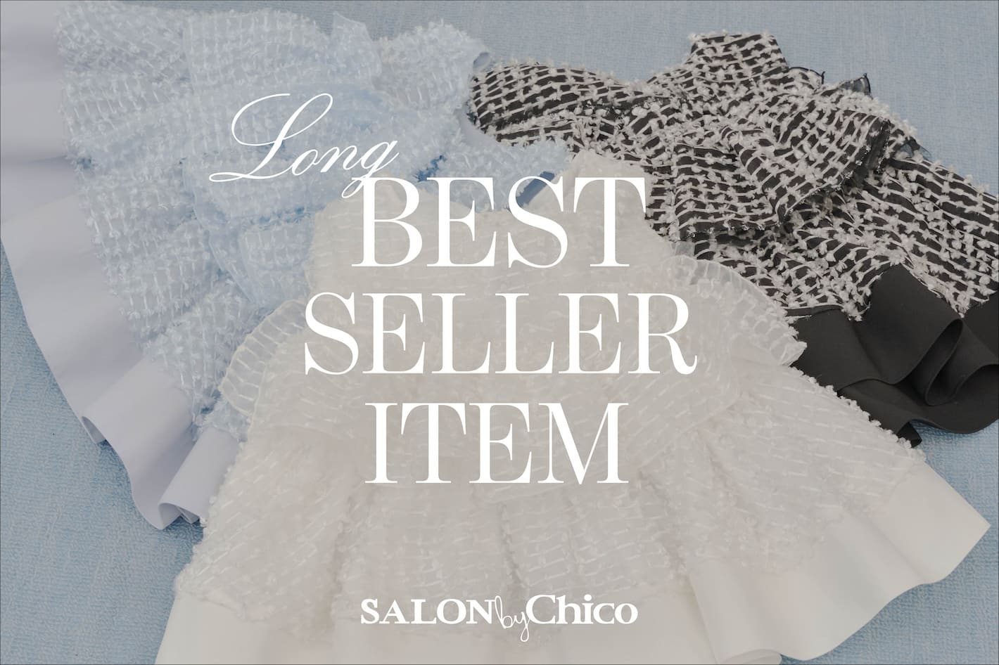 Chico 【結局、今着たいのはコレ！】SALON by Chico ロングベストセラーアイテム