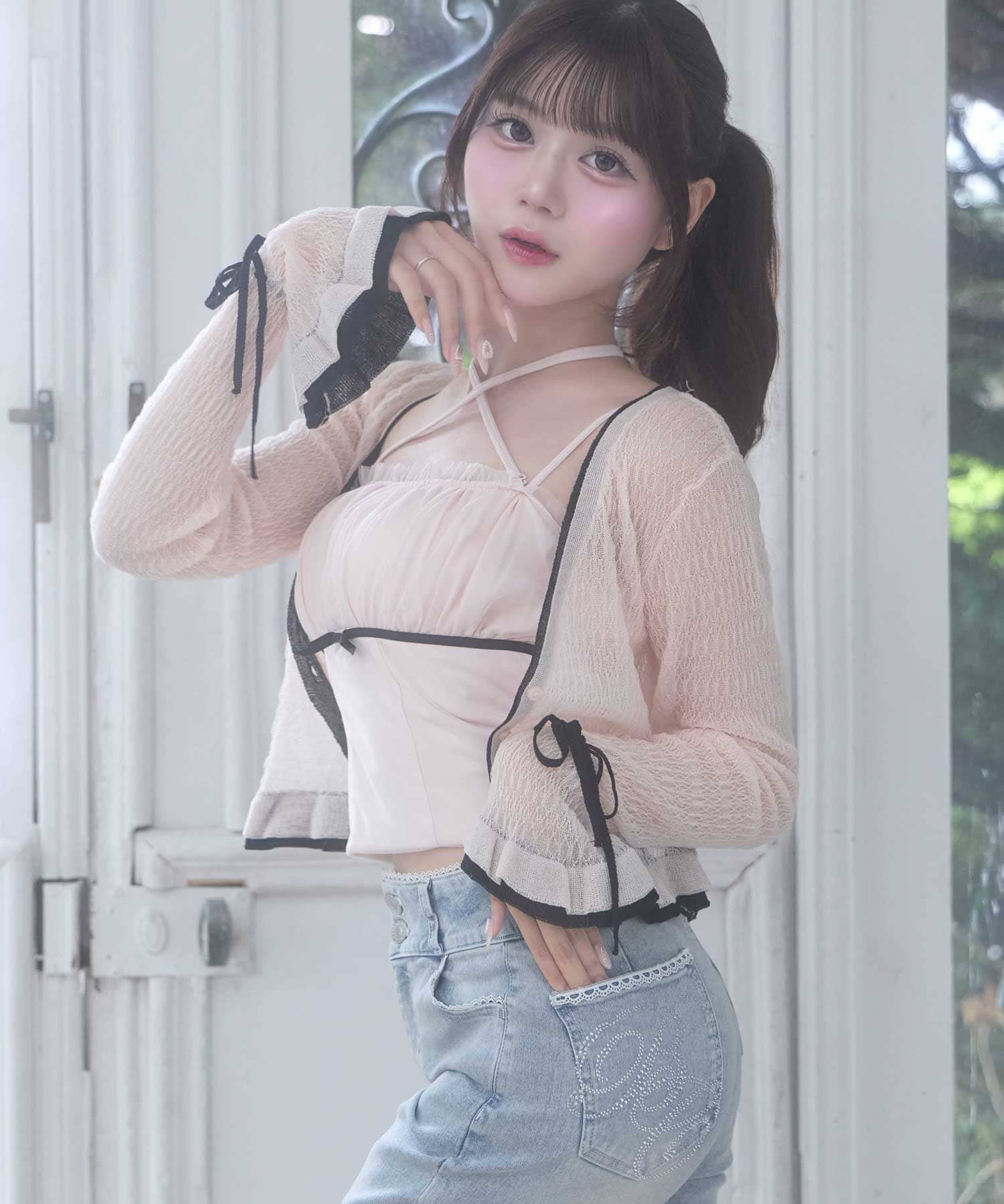 Bell Sleeve Knit Cardigan