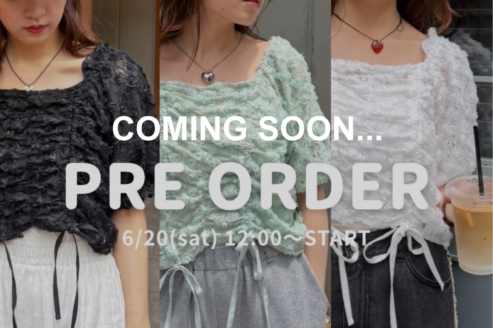 w closet COMMING SOON...【6/20(sat) 12:00~新作予約開始！】