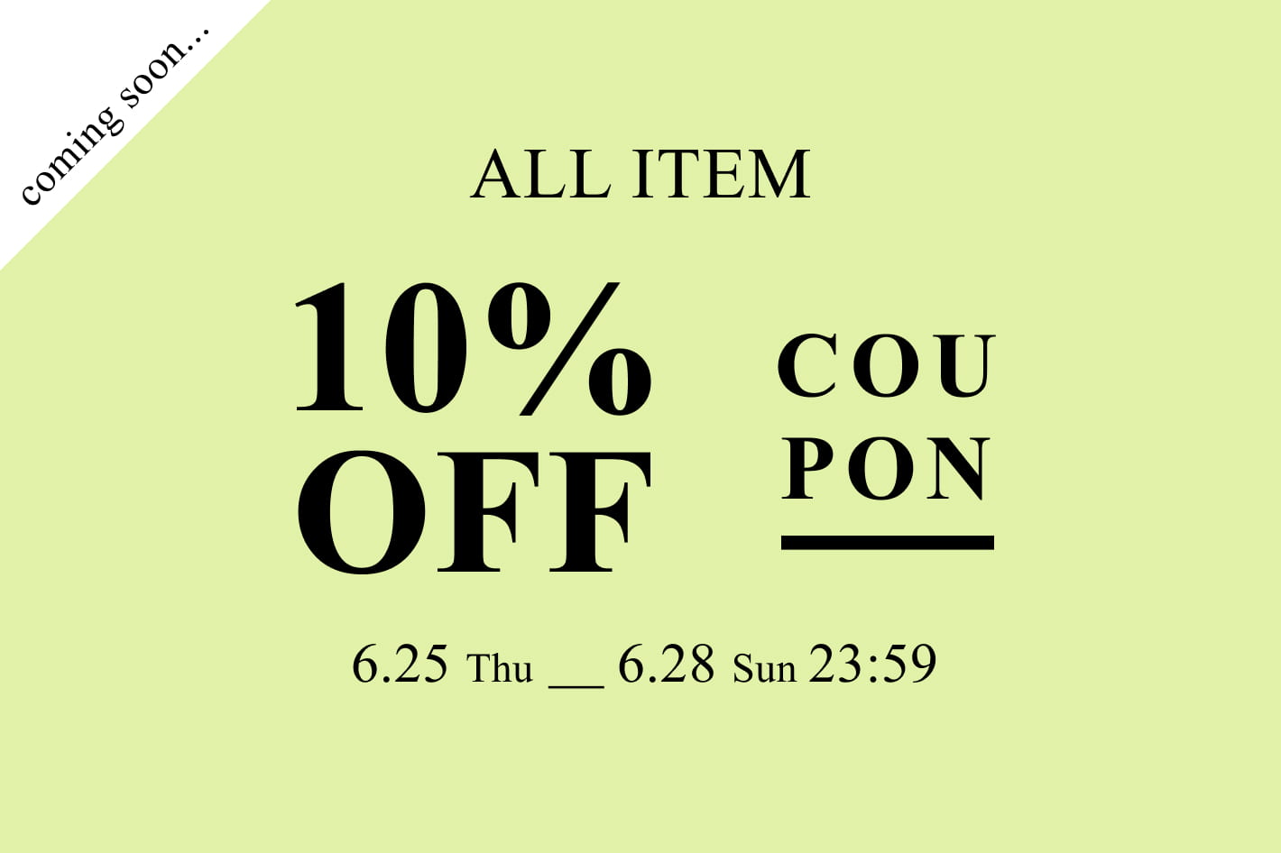 russet 【告知】4日間限定《全品》10％OFFクーポン！