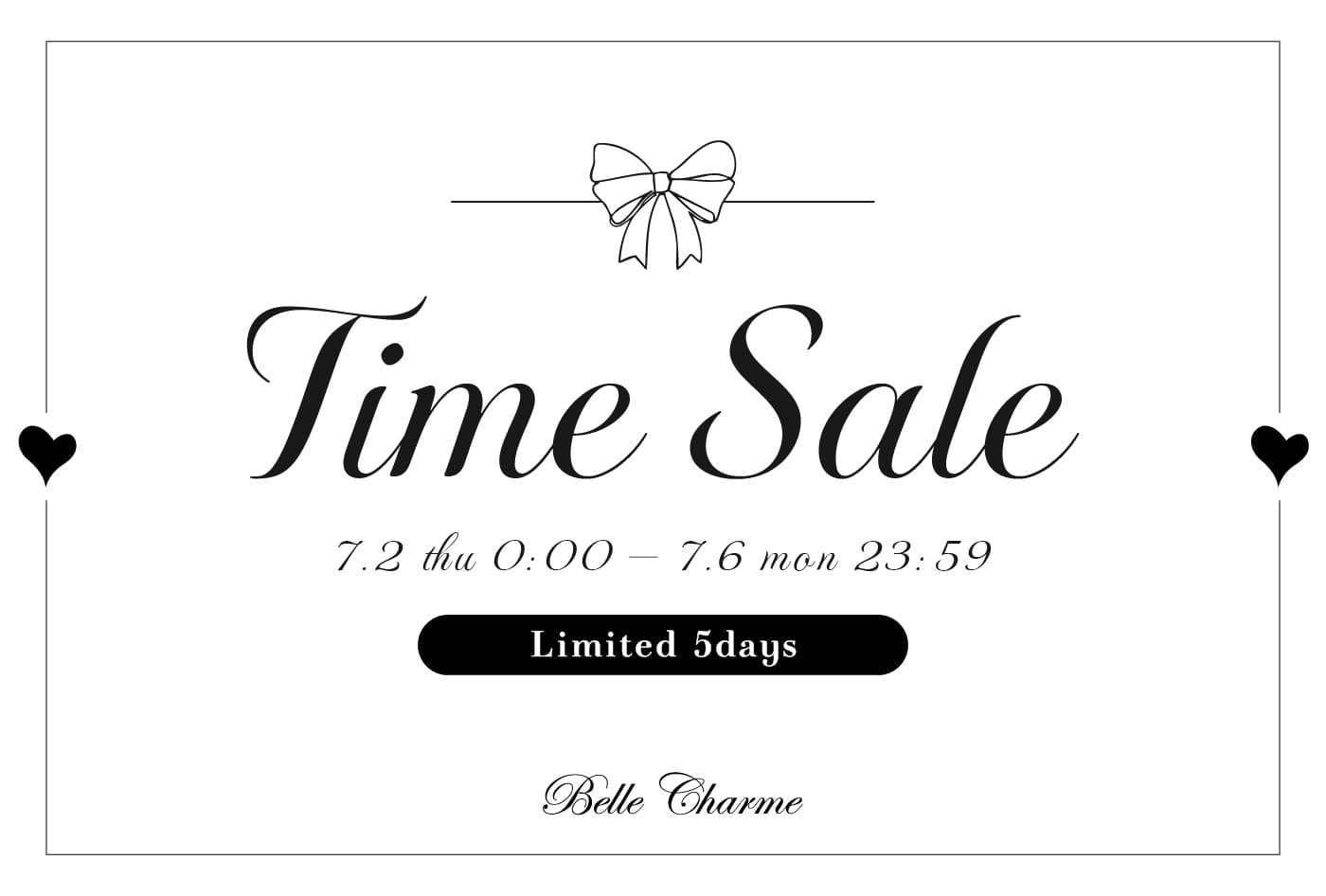 Belle Charme 【タイムセール】MAX 50%OFF！ときめくアイテムが今だけ特別価格♡