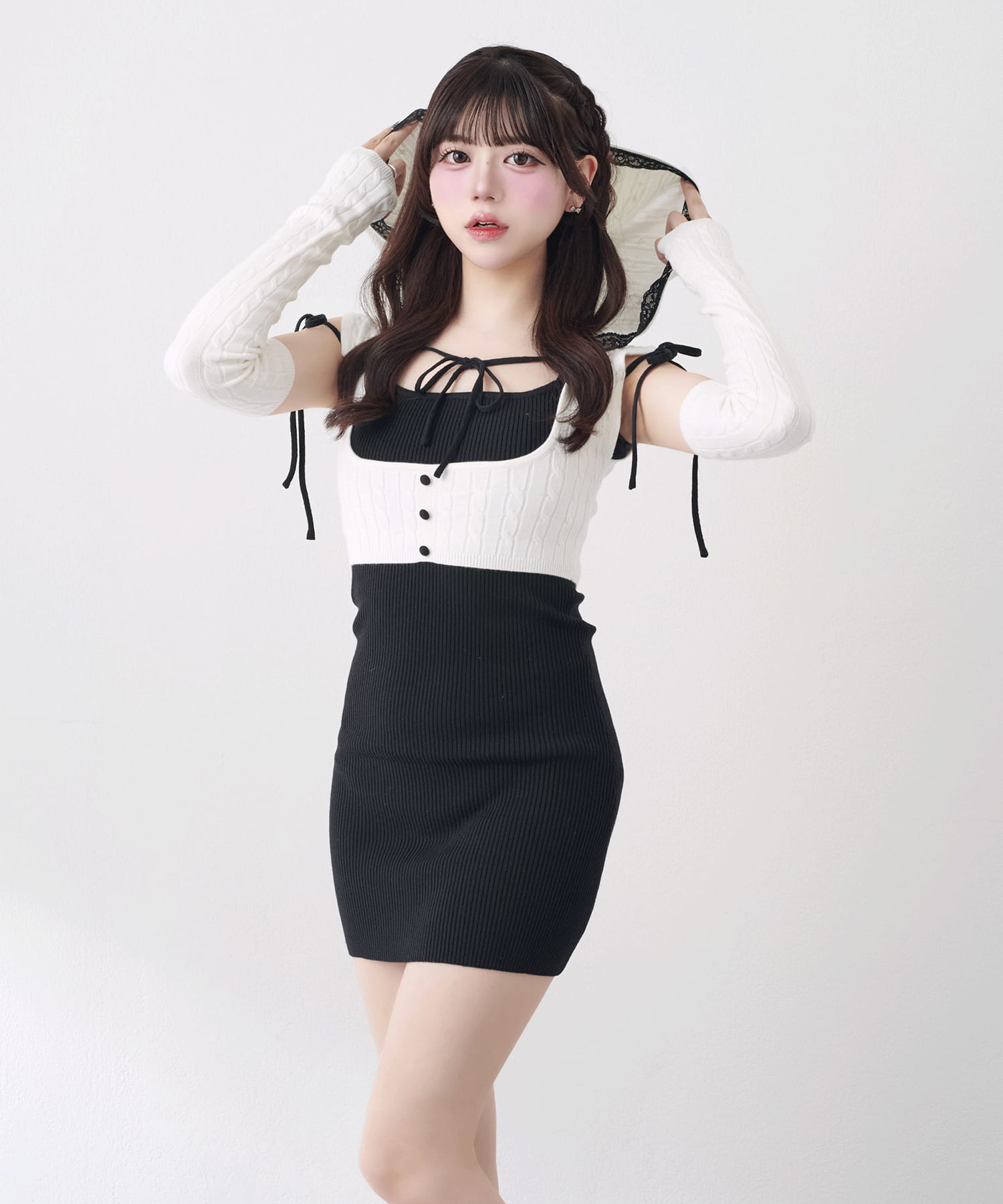 Arm Warmers Knit Onepiece