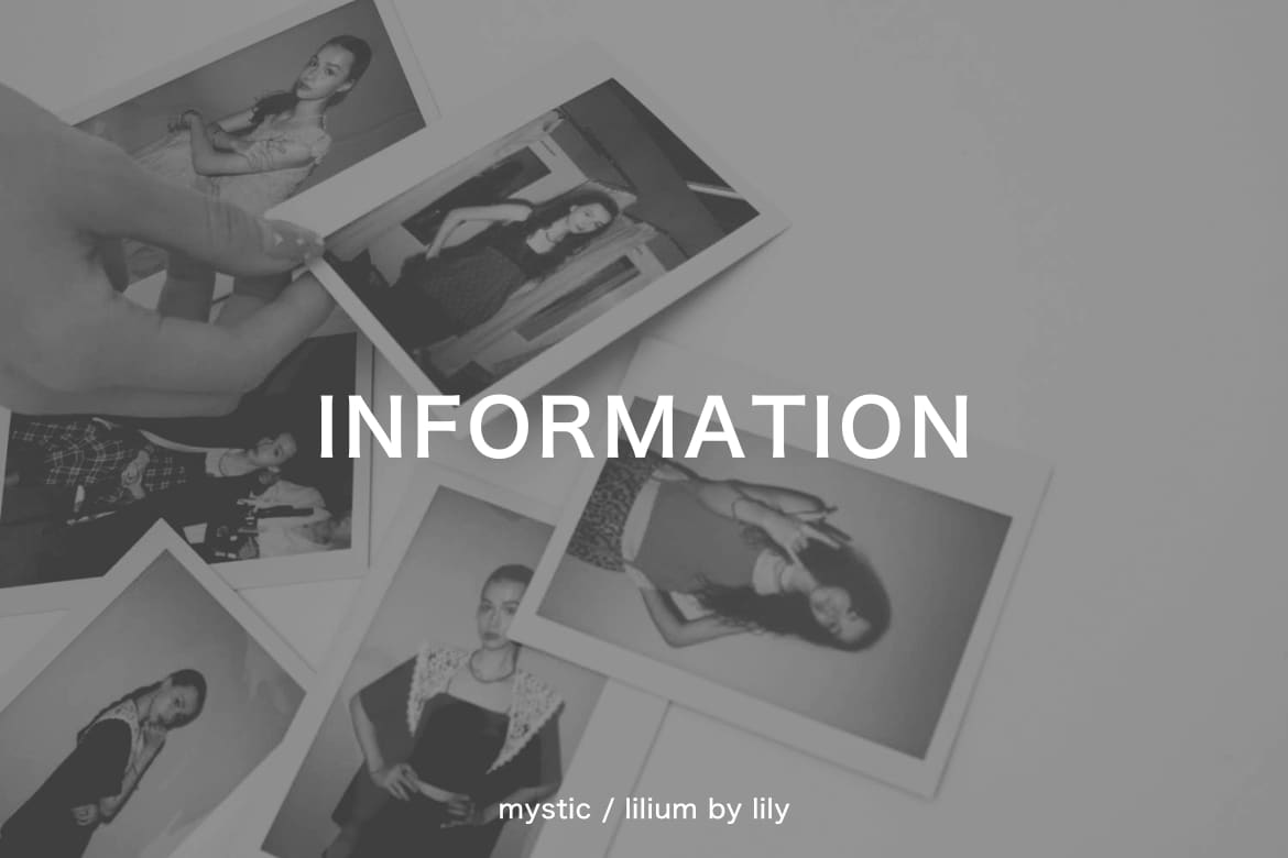mystic 【INFORMATION】6/27,28の受注会へお越しいただいたお客様へ