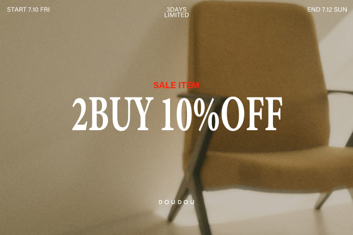 DOUDOU 【3日間限定】セールアイテム2BUY 10%OFF クーポン配布！