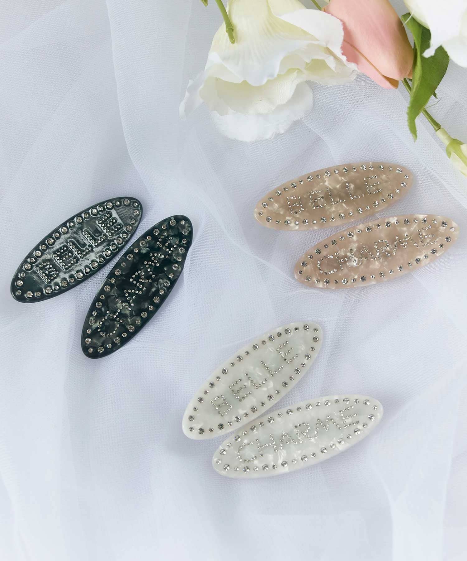 Jewel Logo Hair Clip