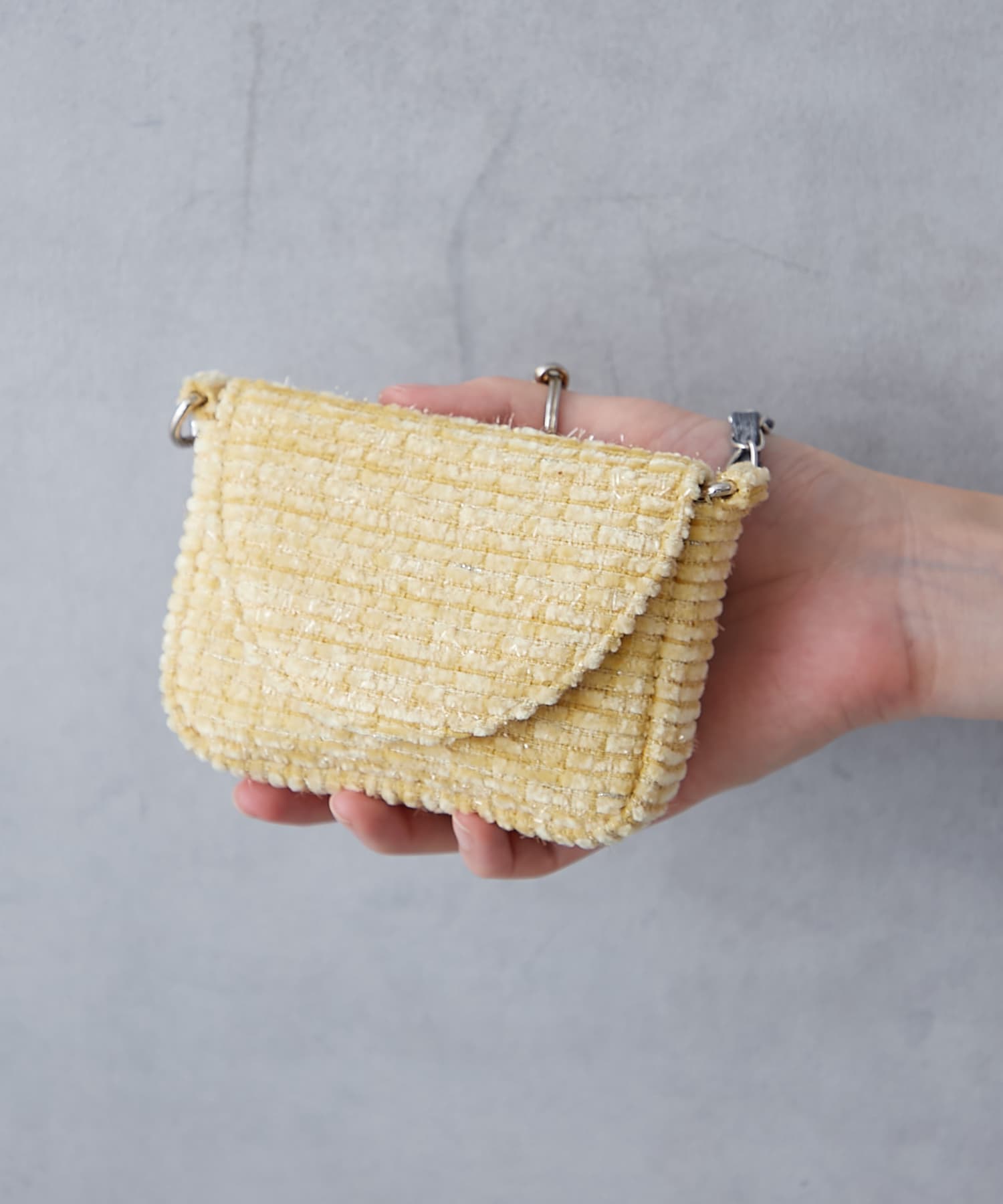 Tweed Lip Plus Pouch イエロー 1