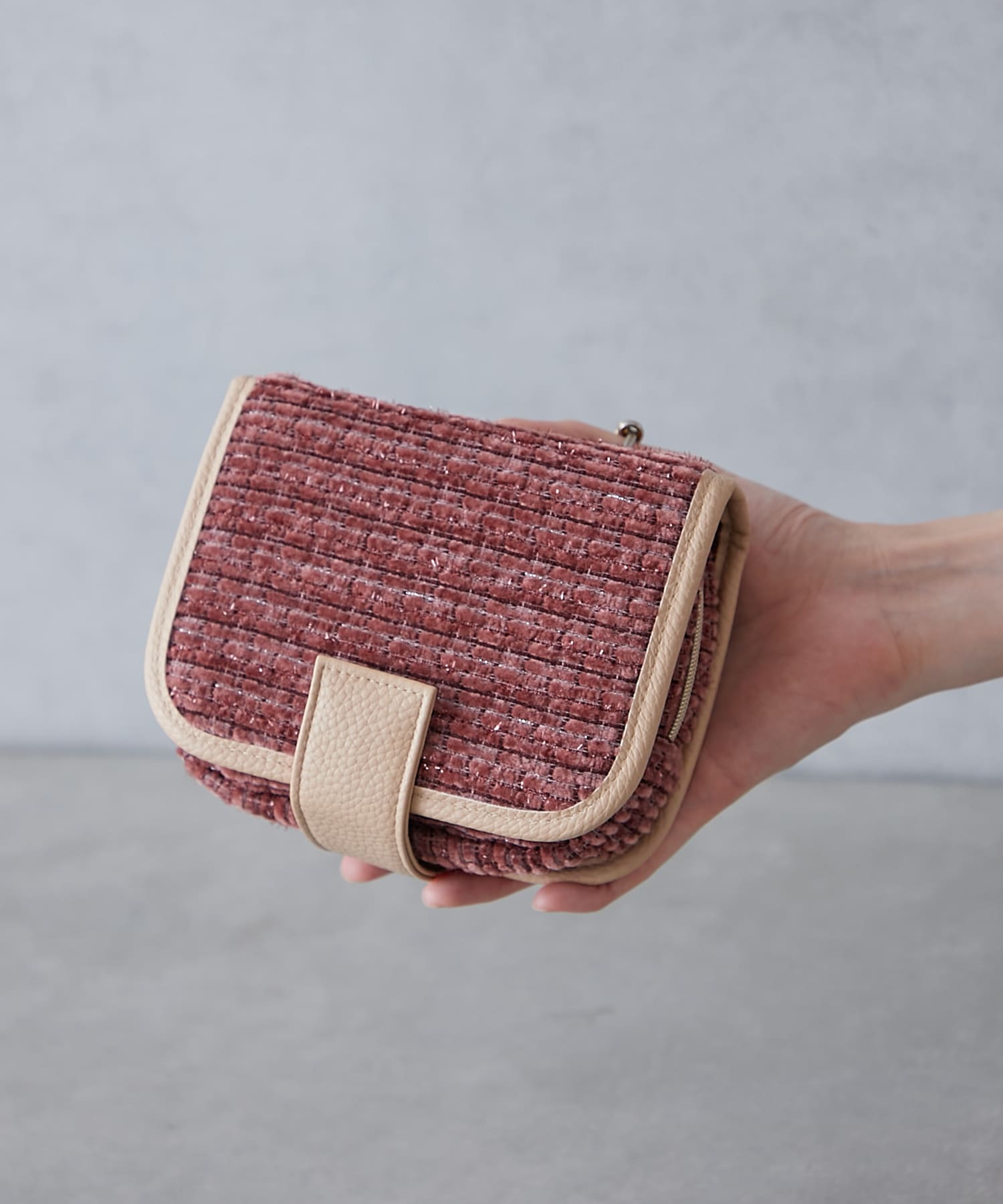 Tweed Tissue In Pouch ブラウン 1