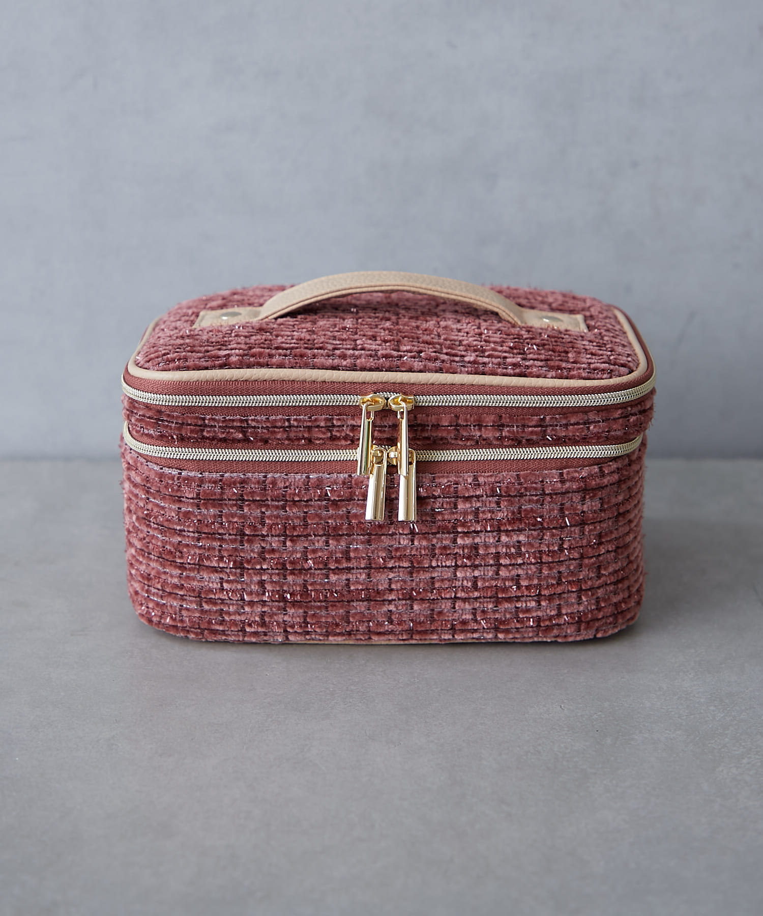 Tweed Multi Spec Vanity Pouch ブラウン 1