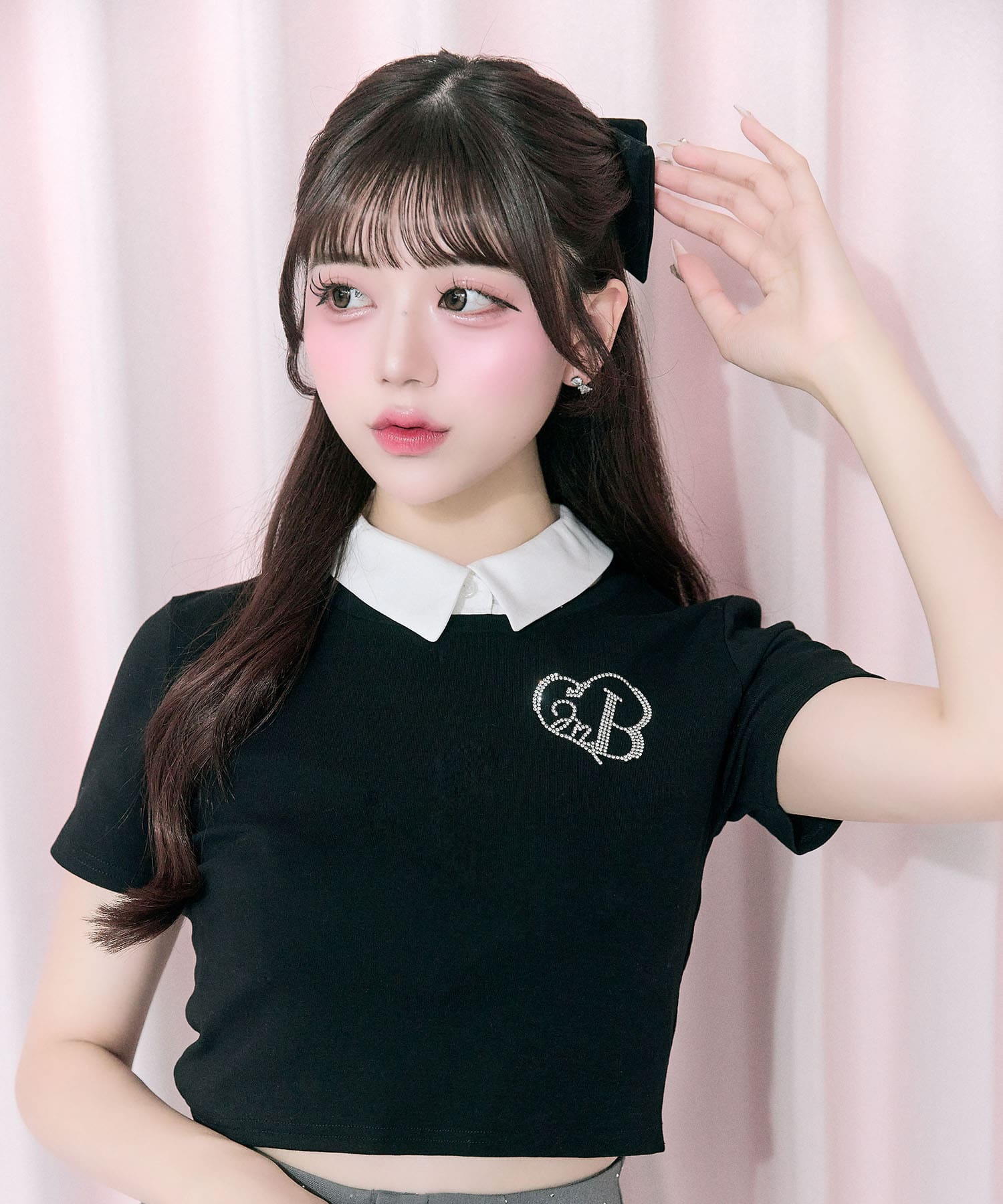 Glitter Logo Crop Tee