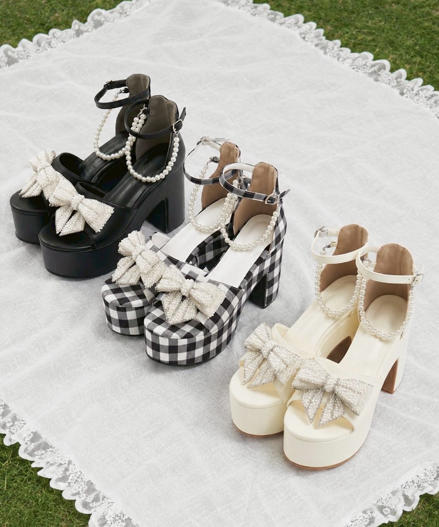 Pearl Charm Sandals