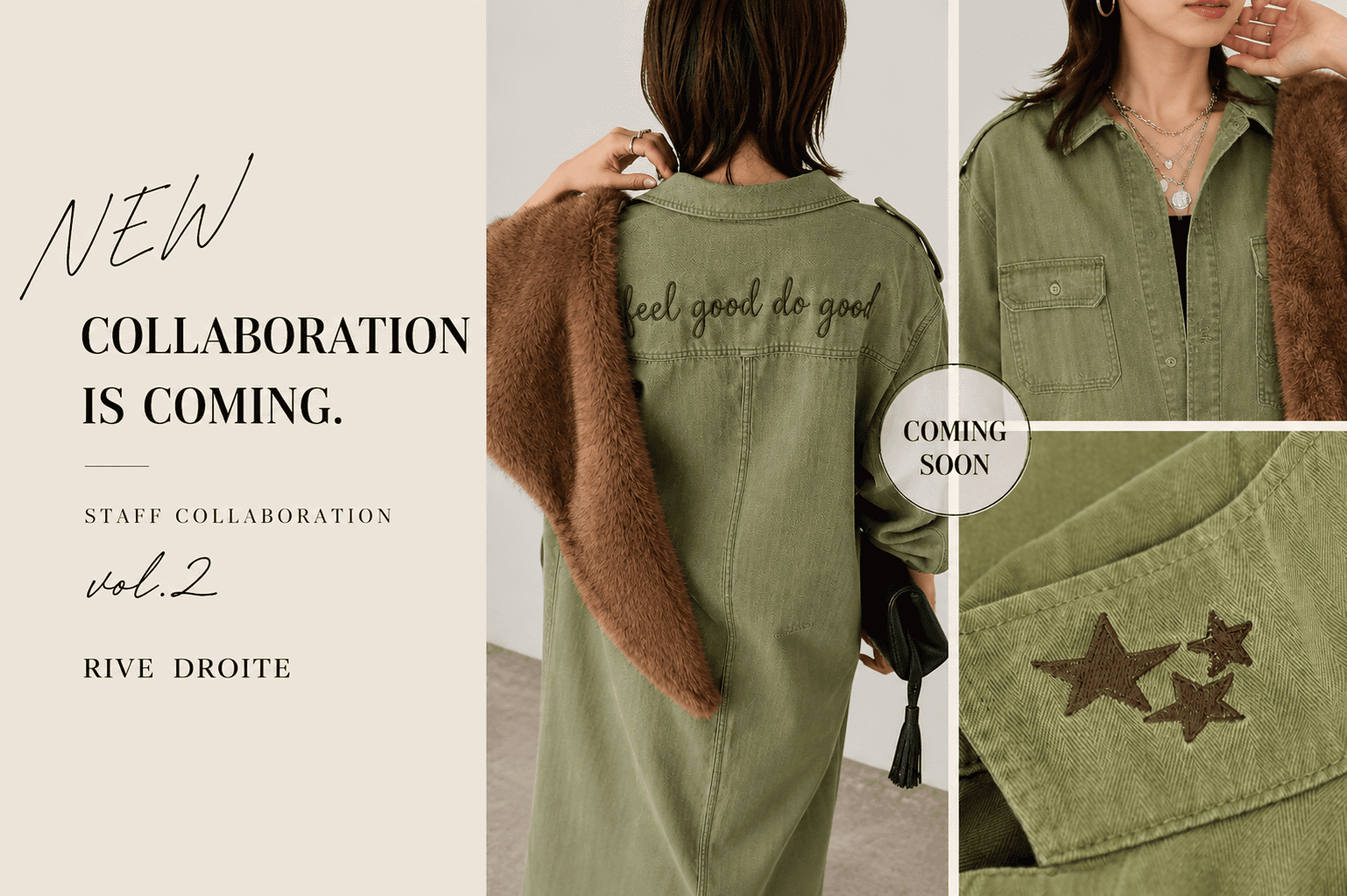 RIVE DROITE 【8/6(thu) 00:00～予約開始】<br>よっし～(＠rd_yosssshiiii1107)コラボ刺繍ワンピースが登場！