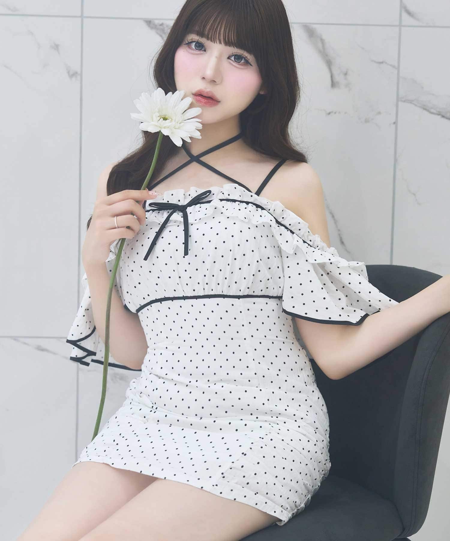 Frill Offshoulder Onepiece