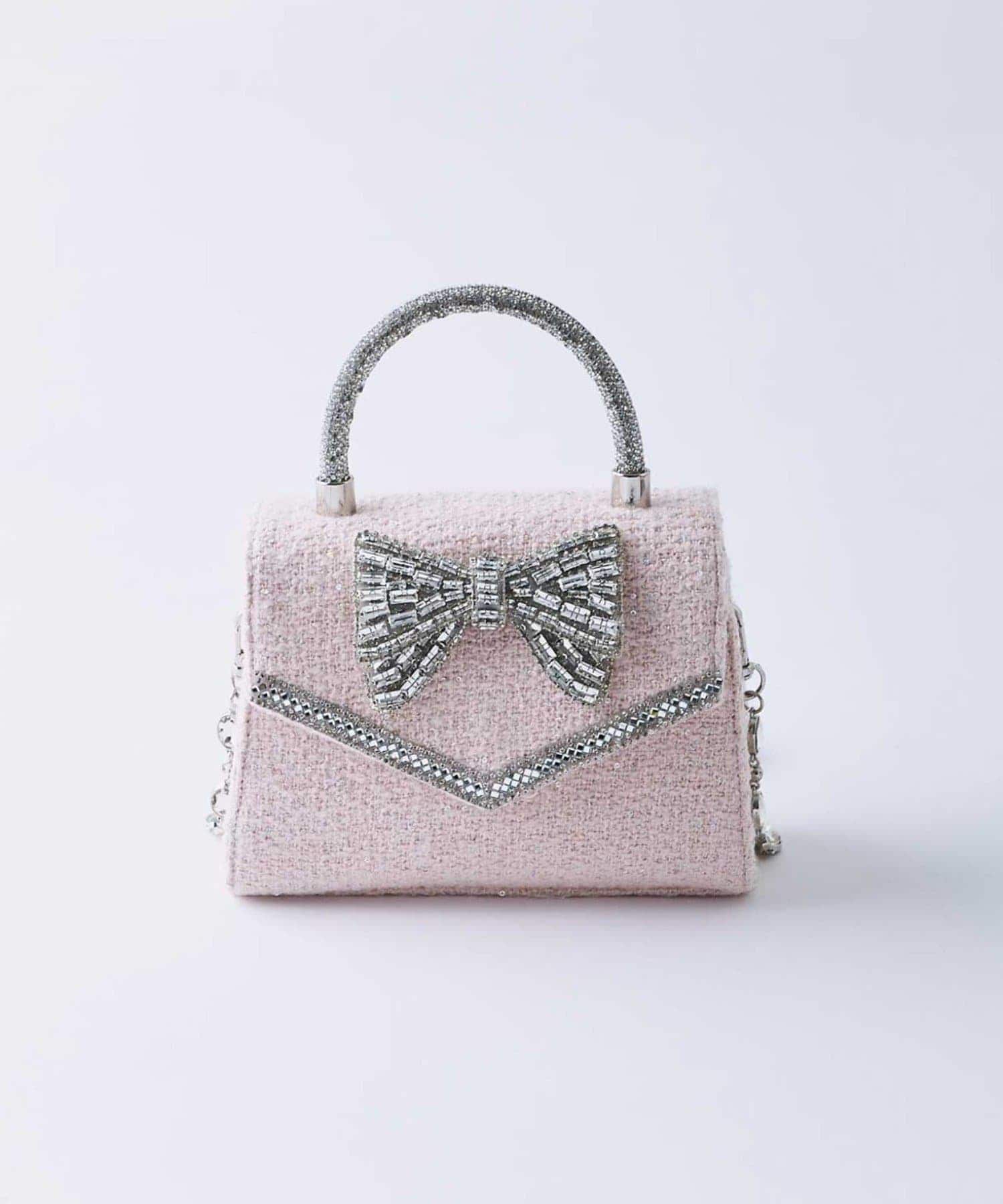 Crystal Ribbon Chain Bag