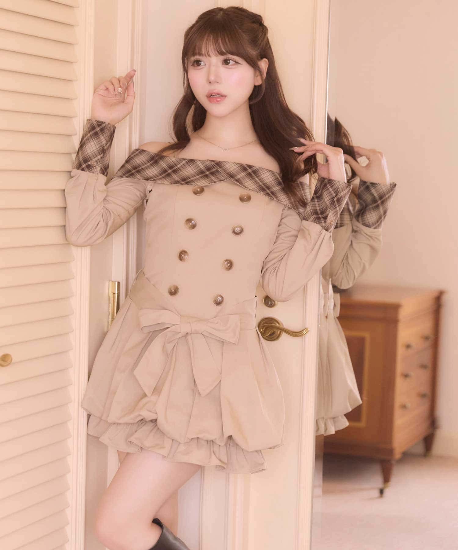 Jewel Ballon Peplum Tops