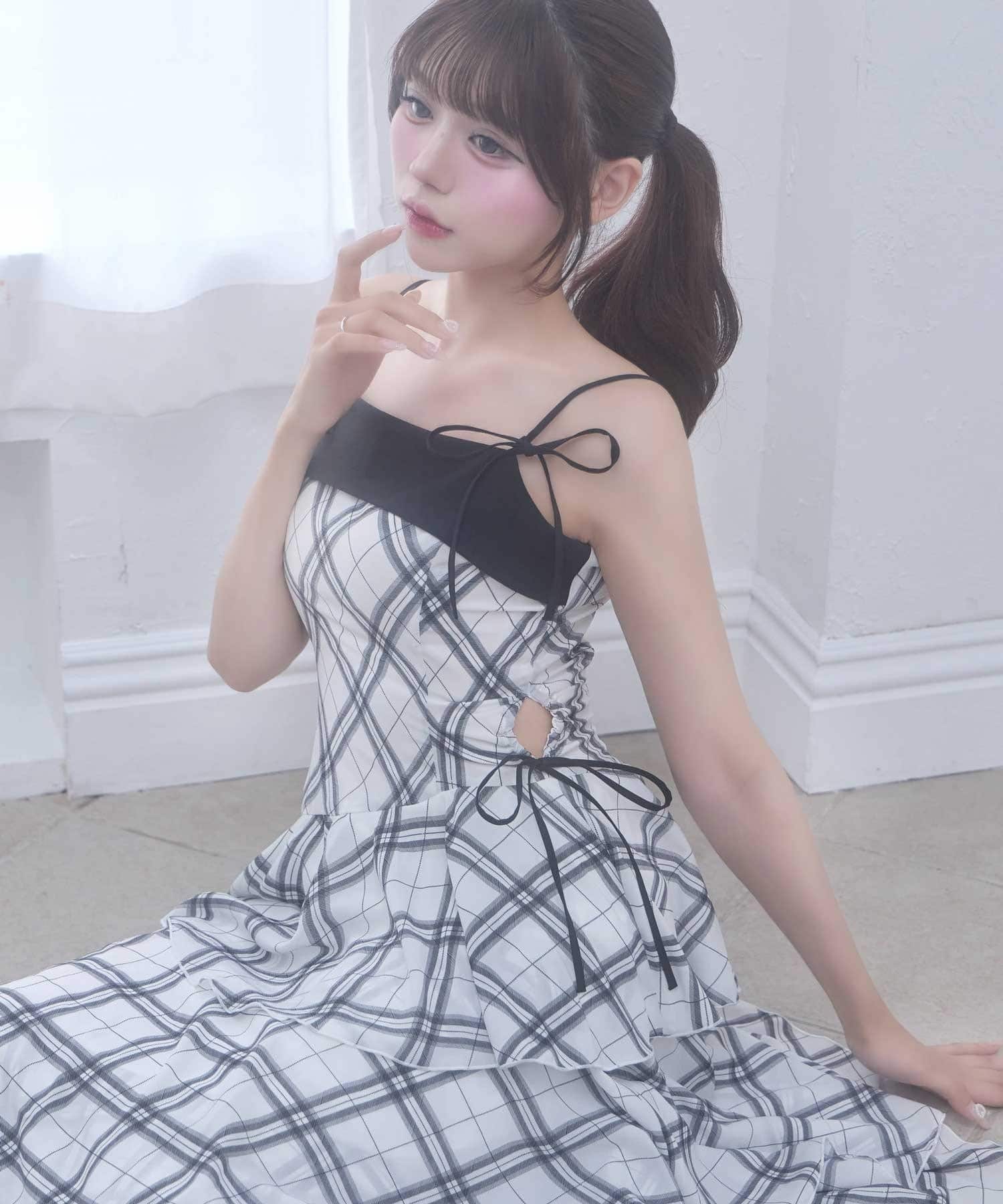 Chiffon Tiered Long Onepiece