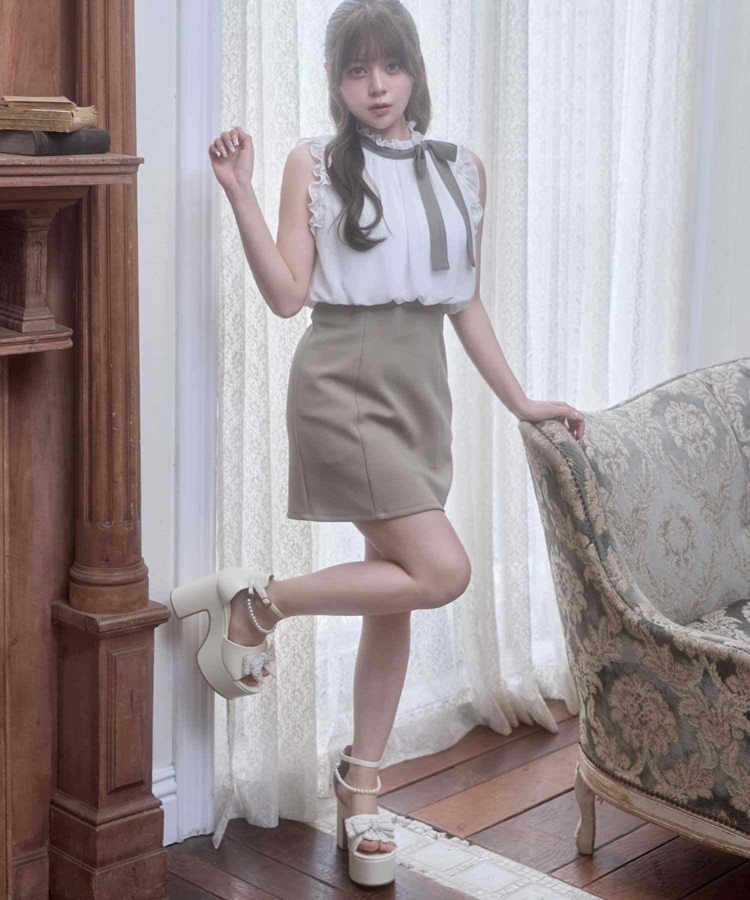 Ribbon Tie Docking Onepiece