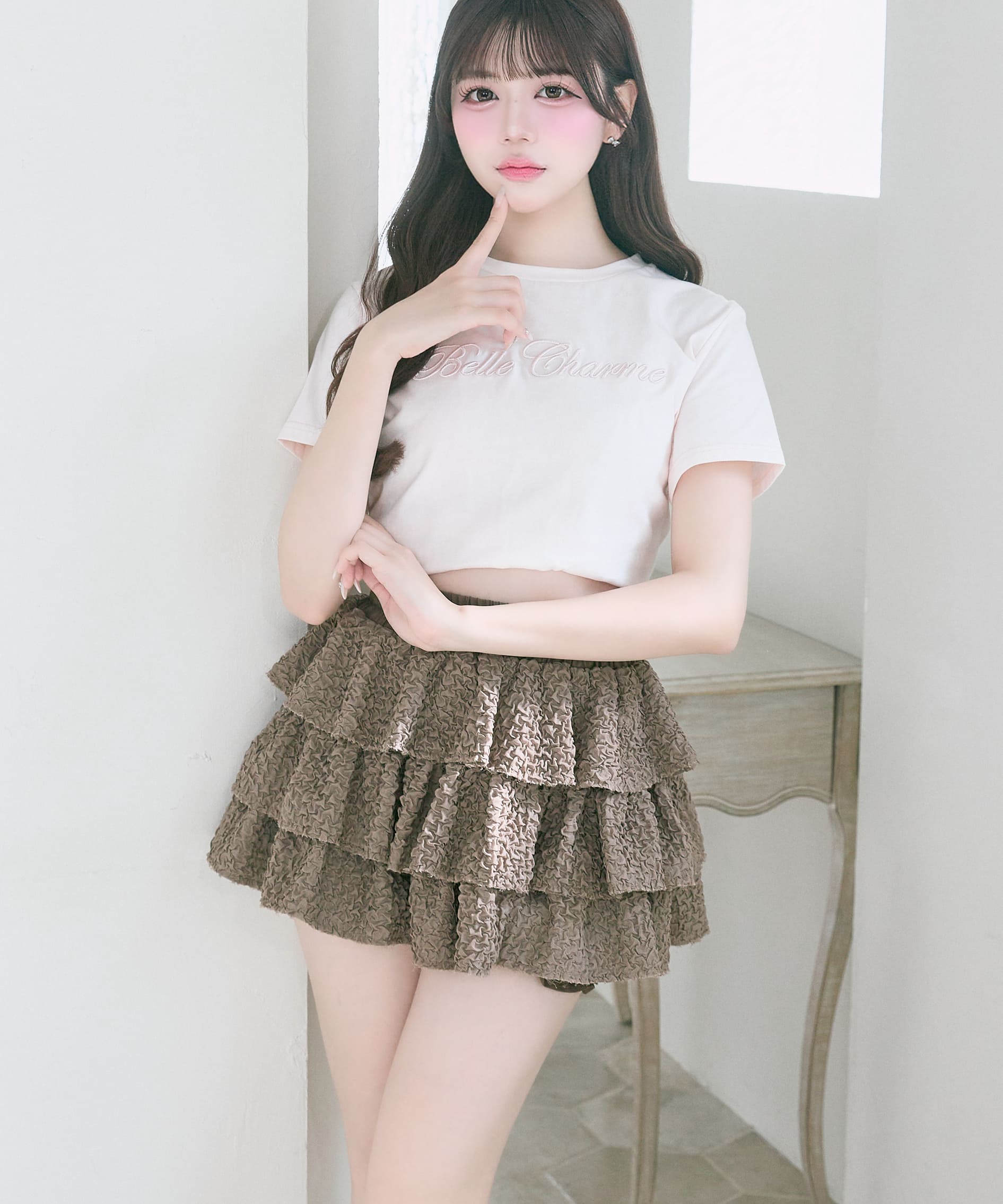 Layered Frill Mini Skirt